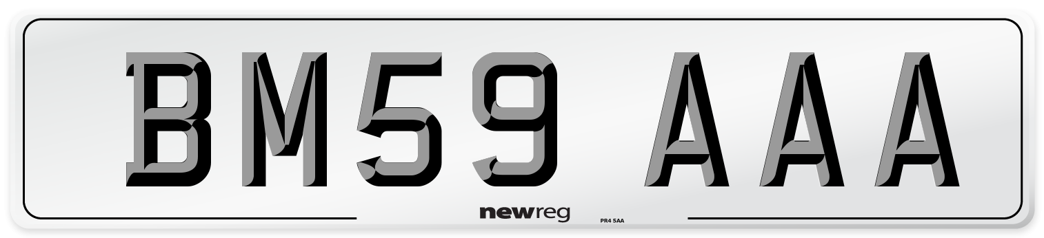 BM59 AAA Number Plate from New Reg